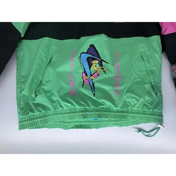 Vintage 80S/90S O’neill Futures Shock Jacket Small Pullover Quarter Zip/Snap - Picture 6 of 12
